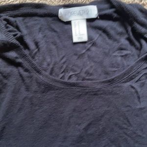 Forever 21 black cotton crop top